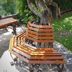 Sedenie šité na mieru ... z exotického cédrového dreva pre dlhšiu životnosť - luxusný záhradný nábytok