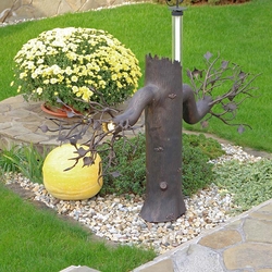Luxusná kovaná lampa do záhrady - Rozprávkový strom - exteriérová lampa ako originálne umelecké dielo