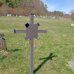 Simple cross on a grave Simple cross on a grave